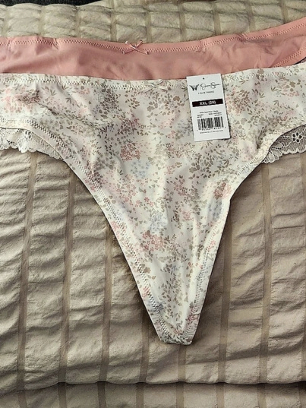 Jessica Simpson 2 Pack Thong Floral Lace Thong 2-Pack XXL NWT